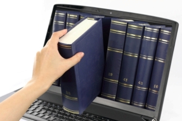 Knihy v notebooku