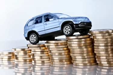 Auto jazdí po peniazoch