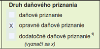 opravné daňové priznanie opravné daňové priznanie